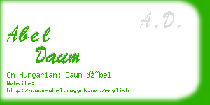 abel daum business card